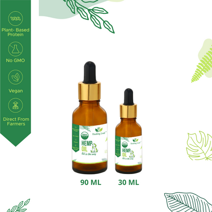 Hemp Oil ( Topical and Orally ) [Healing Leaf] - The Pet Belly