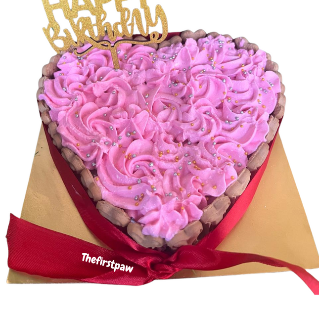 Frosted Heart Cake