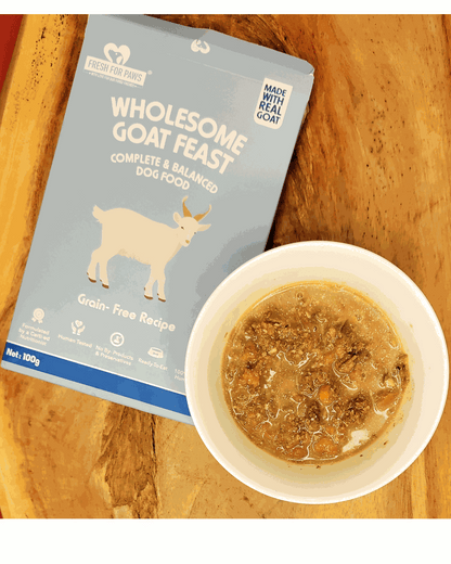 Wholesome Goat Feast [Fresh For Paws] - The Pet Belly