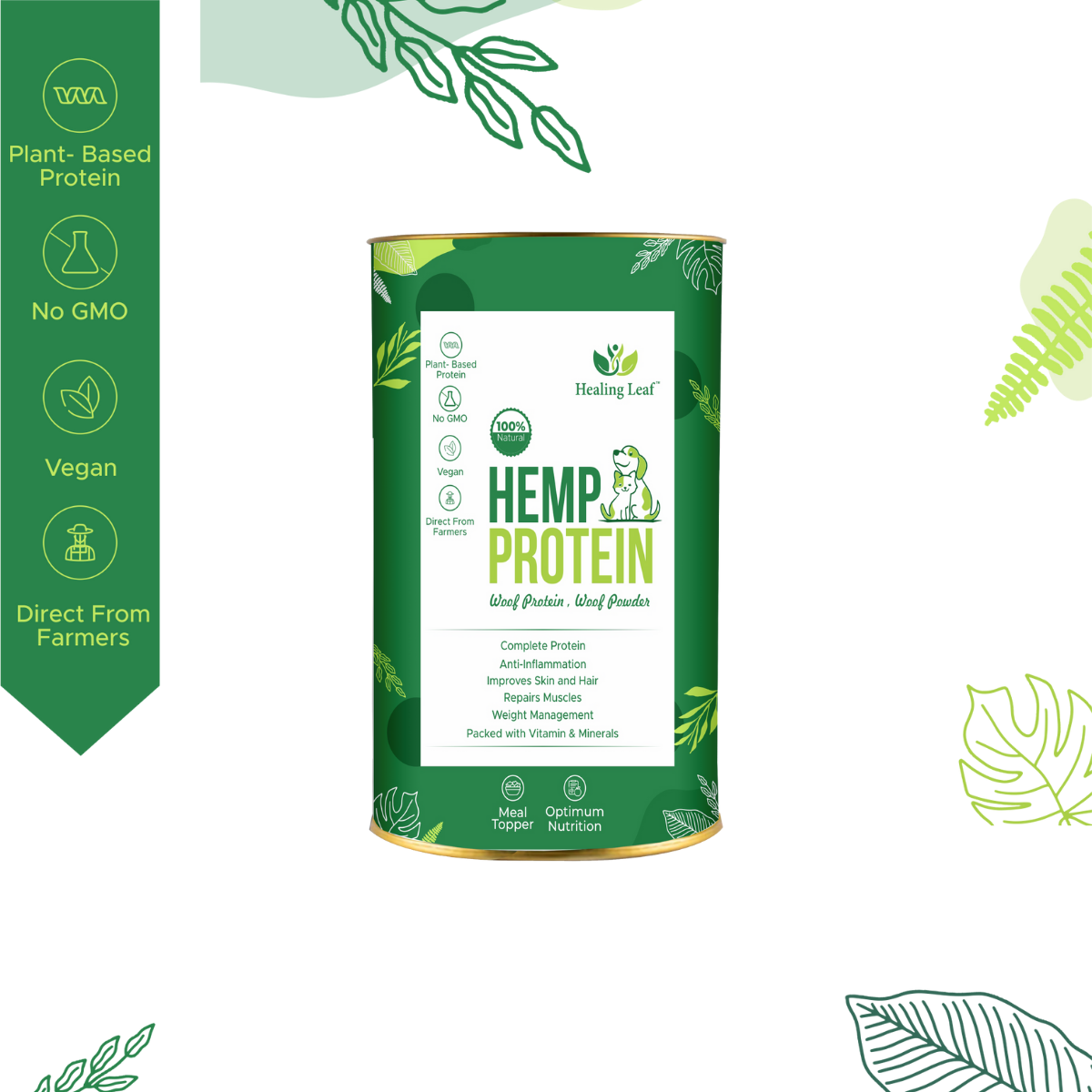 Hemp Protein Powder for Pets [Healing Leaf]