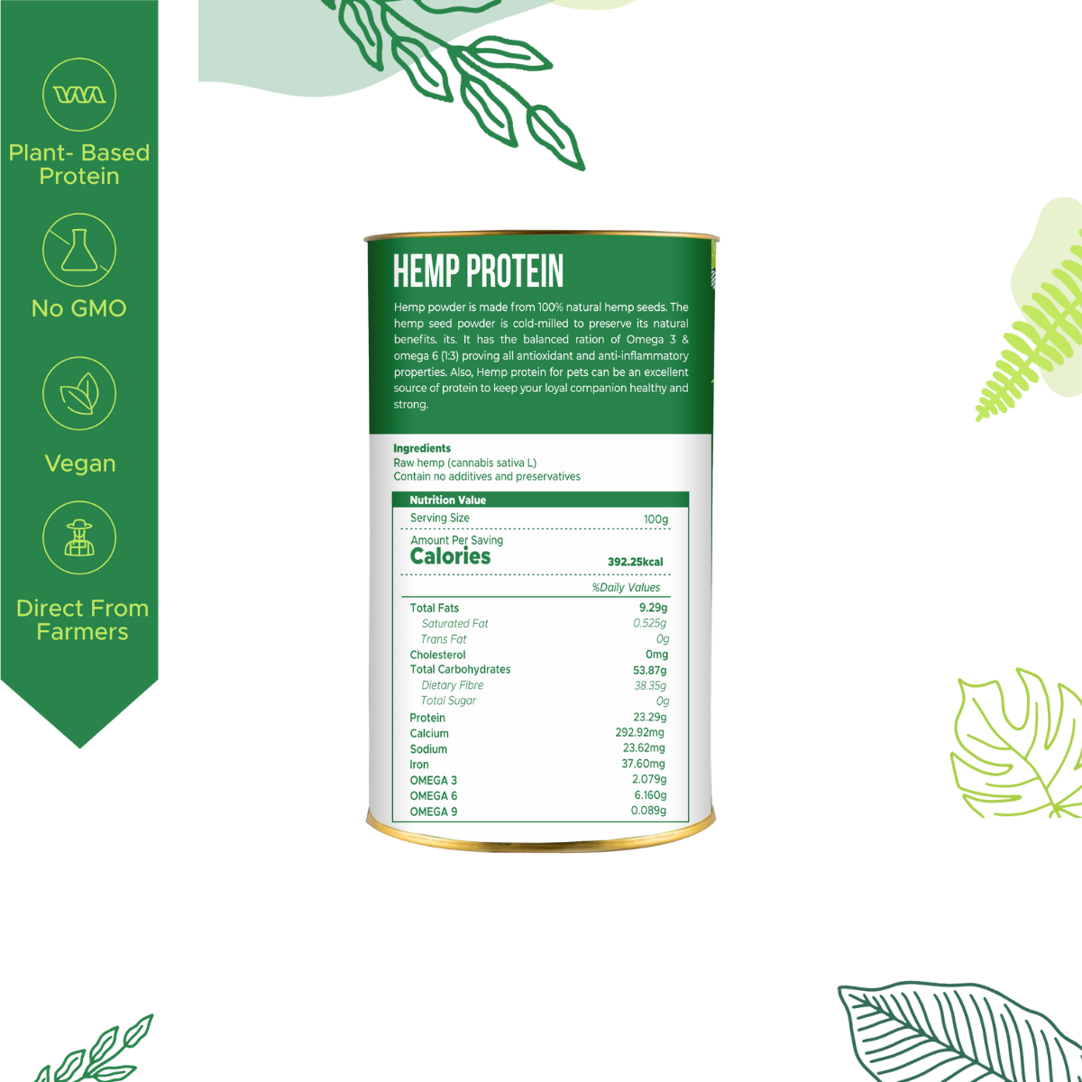 Hemp Protein Powder for Pets [Healing Leaf]