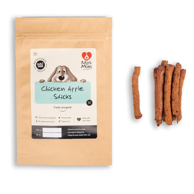Chicken Apple Sticks (150g) [Nuts Over Mutts]