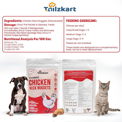 Dehydrated Chicken Neck Nuggets [200g]