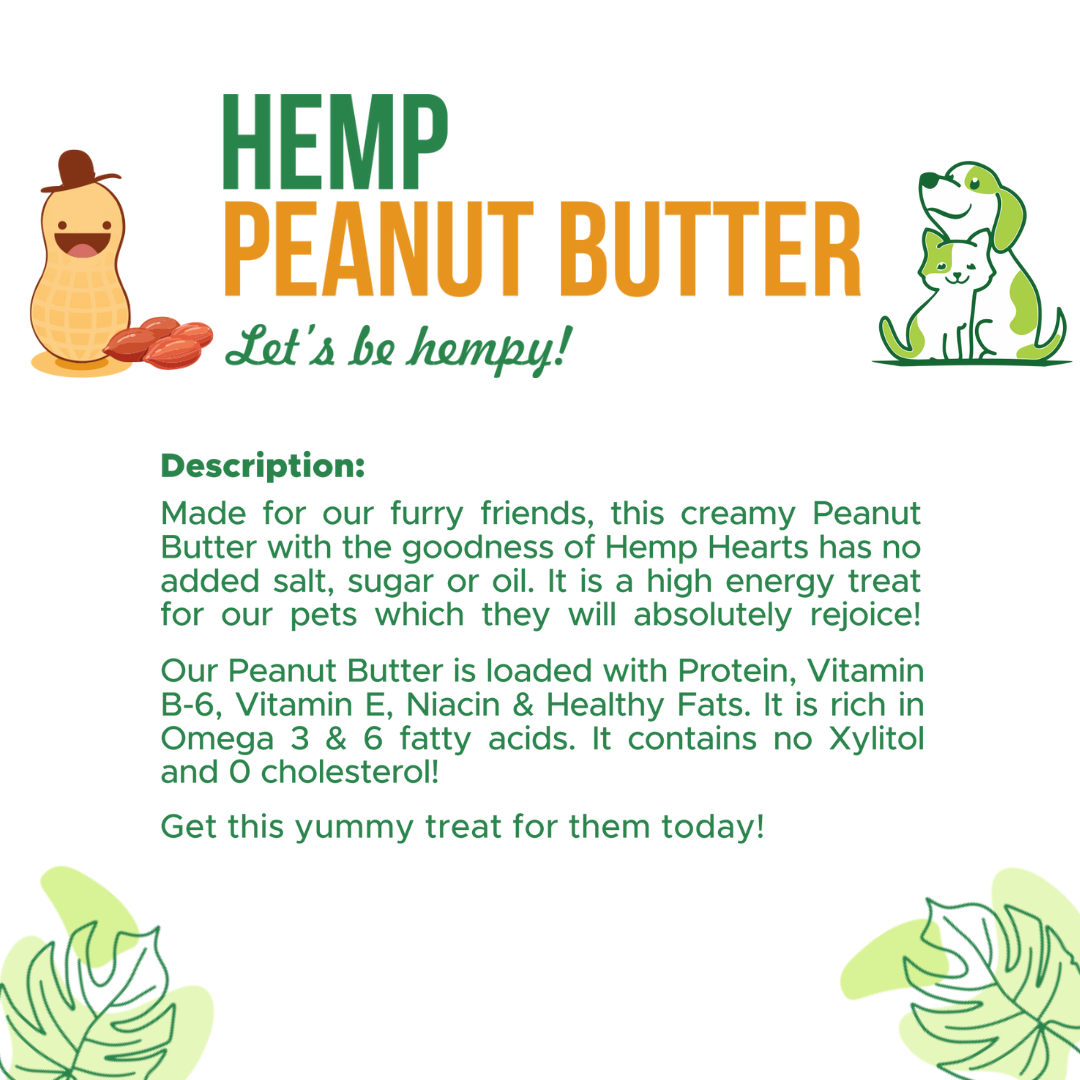 Hemp Peanut Butter for Pets [100gm] [Healing Leaf]