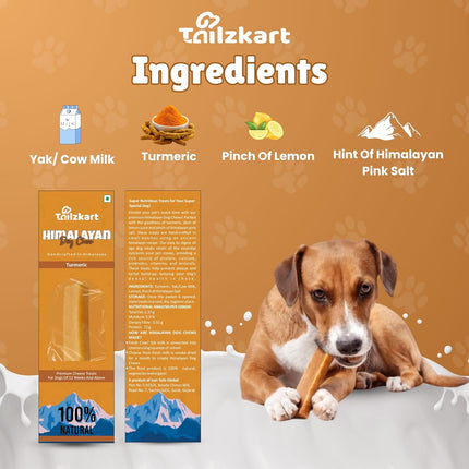 Himalayan Dog Chews | Yak/Cow Turmeric Milk Sticks [55g]