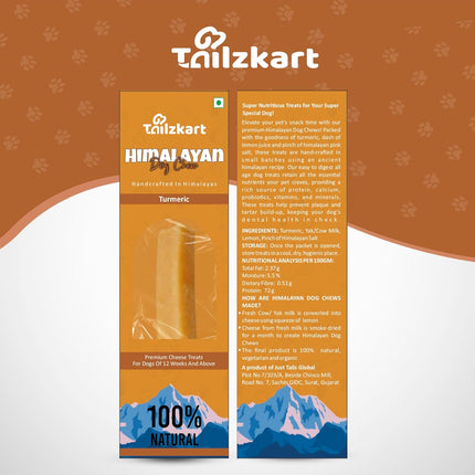 Himalayan Dog Chews | Yak/Cow Turmeric Milk Sticks [55g]