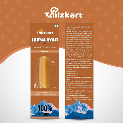 Himalayan Dog Chews | Yak/Cow Coconut Milk Sticks
