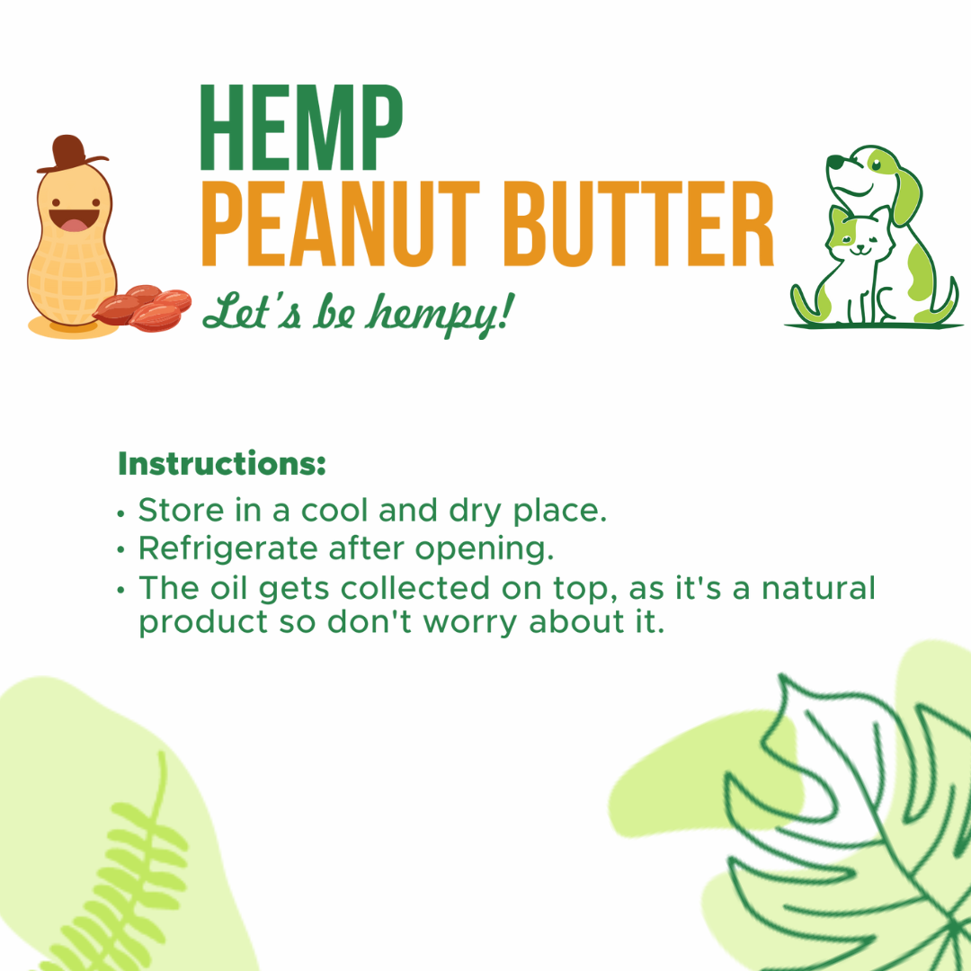 Hemp Peanut Butter for Pets [100gm] [Healing Leaf]