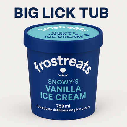 Vanilla Big Lick Tub (750ml) [Frostreats by Zimero]
