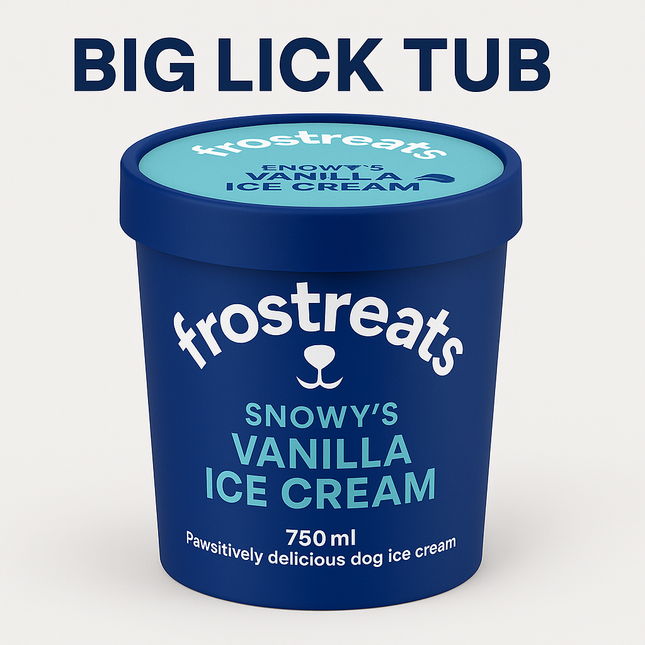 Vanilla Big Lick Tub (750ml) [Frostreats by Zimero]