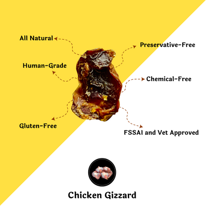 Chicken Gizzard Dog treat (70g) [Floof You]