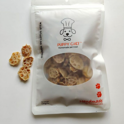 Chicken in Lotus Stem Jerky [Puppychef]