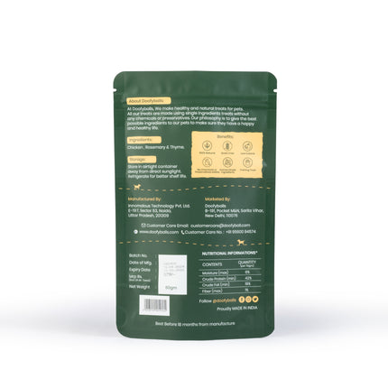 Herb Chicken Jerky [70g] [Doofyballs]