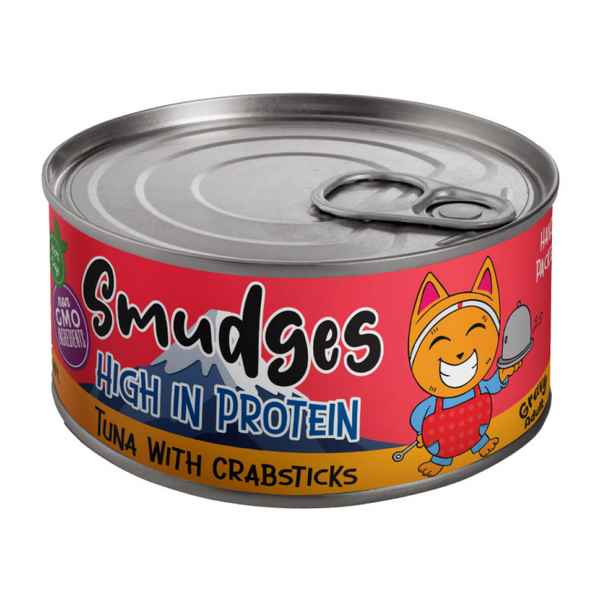 Tuna with Crabsticks in Gravy for Adult Cats [Smudges]