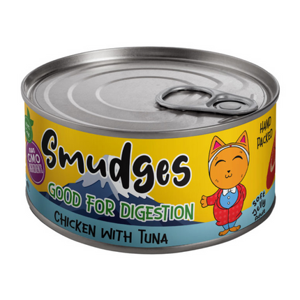 Chicken Flakes With Tuna In Soft Jelly for Adult Cats [Smudges]