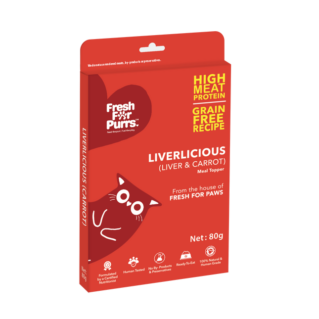 Liverlicious Meal Topper (Carrot) (80g) [Fresh For Purrs]