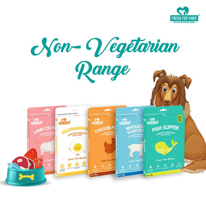 Weekly Subscription Box: Non-Vegetarian + Egg Box [Fresh For Paws]