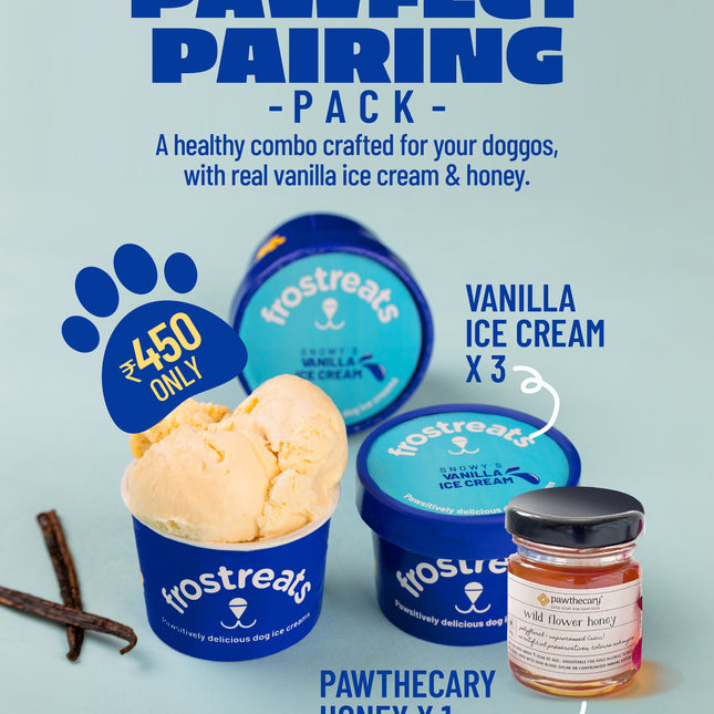 Vanilla Ice Cream - Dog Honey Combo [3 x 125ml] [Frostreats by Zimero]