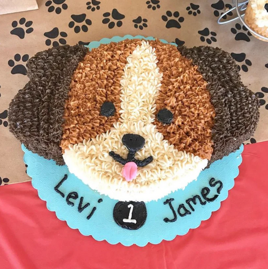 Cute Dog Face Cake [The Furry Baker]