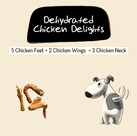 Dehydrated Chicken Delights [Nuts Over Mutts]