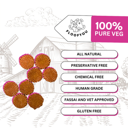 Carrot Beetroot Biscuits [FloofYou]