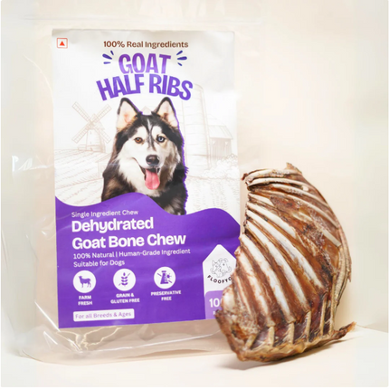 Goat Ribs Half Rack Dehydrated Bone [FloofYou]