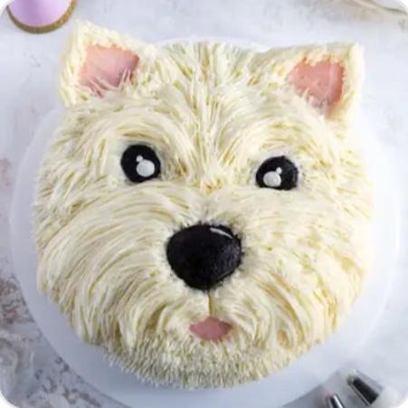 Custom Dog Face Cake [Bangalore]