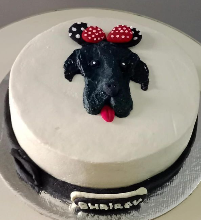 Animated Dog Face Cake [Puppychef]