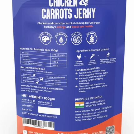 Chicken & Carrots Jerky