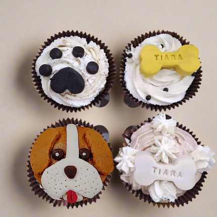 Box of Beagle Birthday Cupcakes