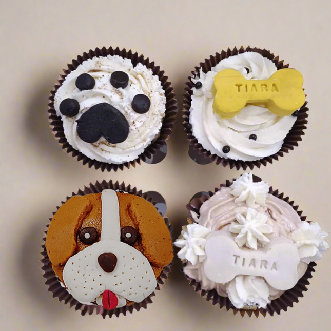Box of Beagle Birthday Cupcakes