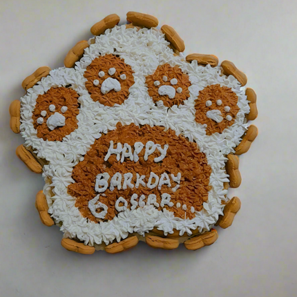 Paw Shape Dog Cake [The Furry Baker]