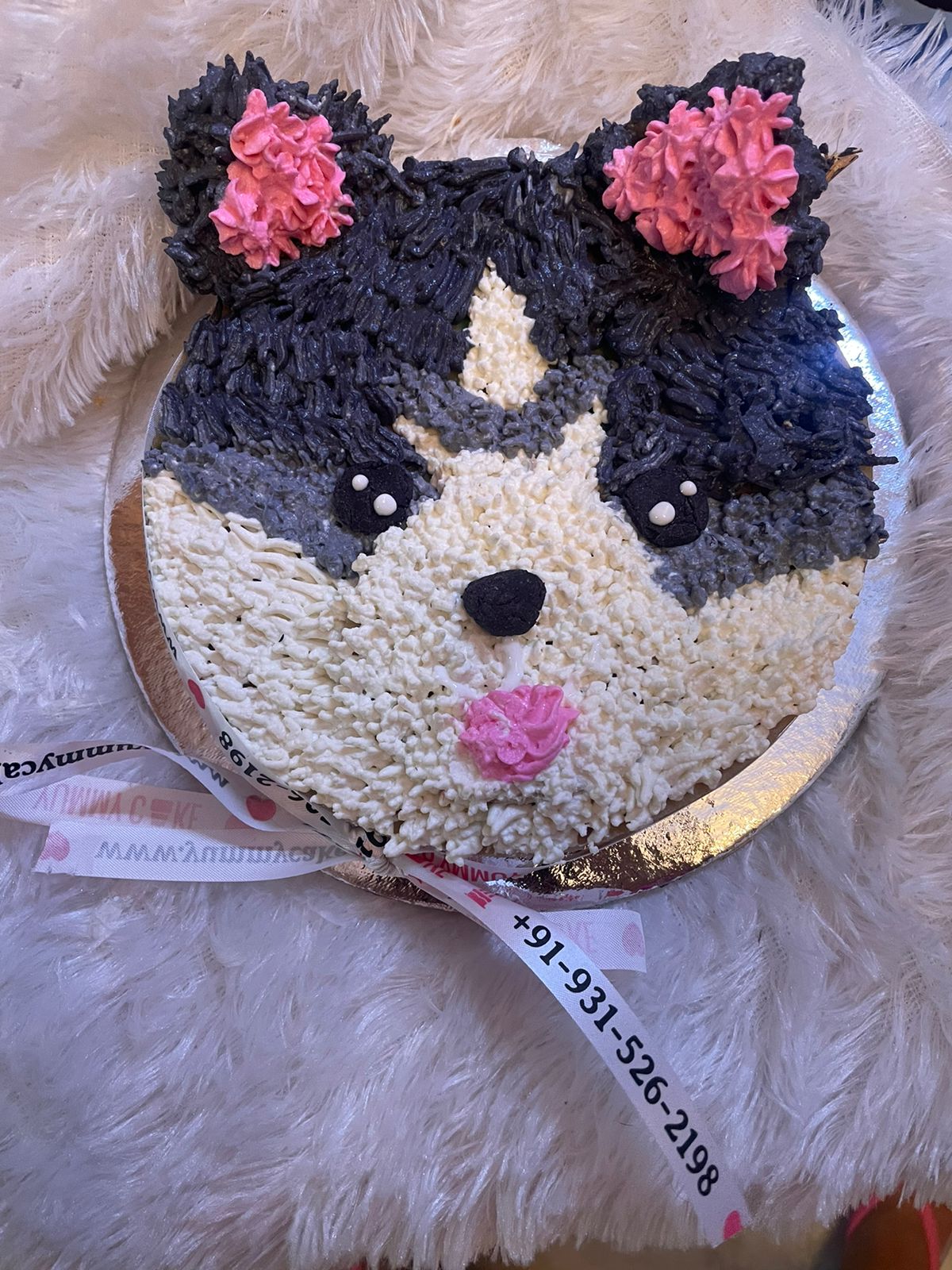 Husky Face Cake [The Furry Baker]