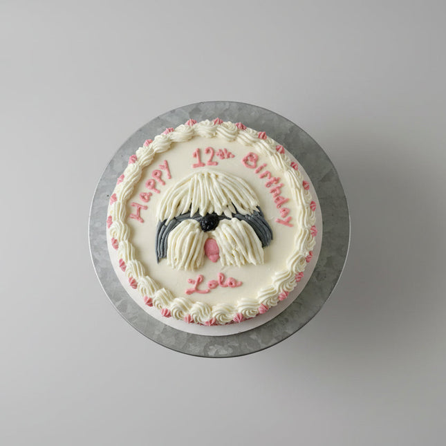 Shih Tzu Pop-Out Cake
