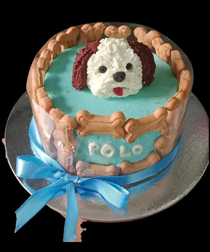 Pop-Out Dog Face Cake [Puppychef]