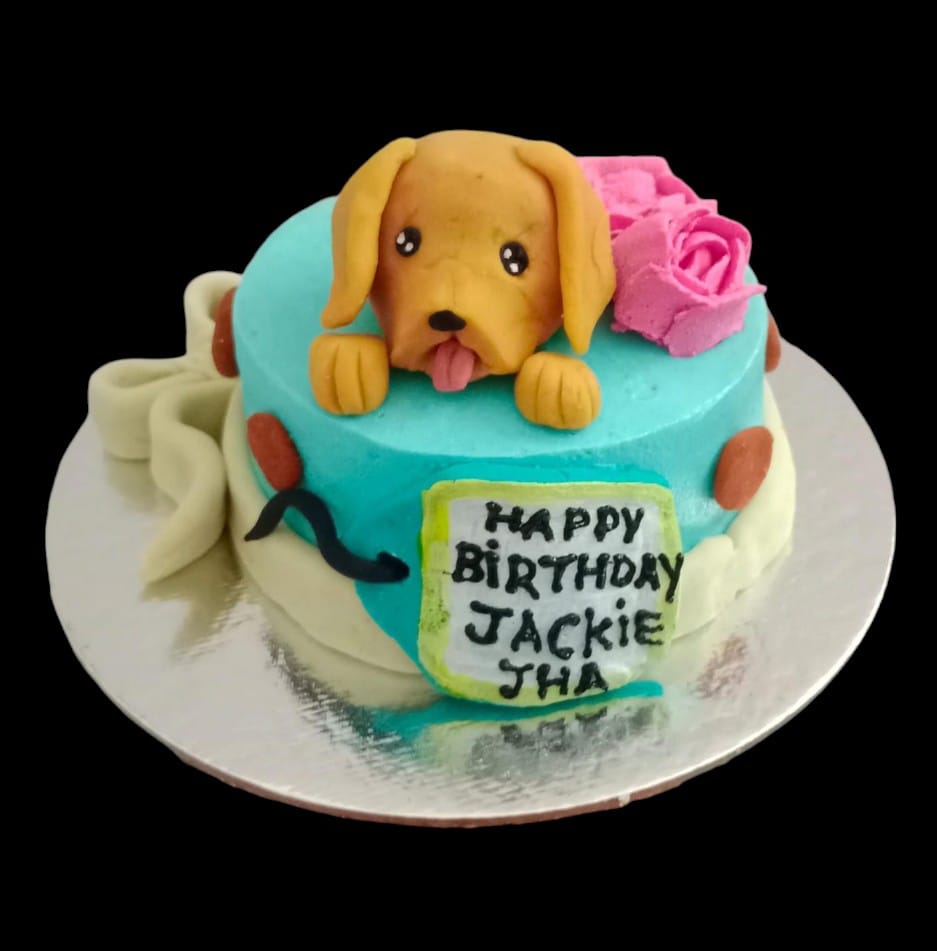 Pop-Out Dog Face Cake [Puppychef]