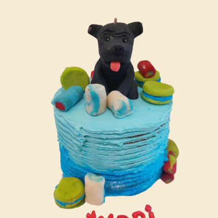 Designer Dog Cake with 3D edible doll [Puppychef]