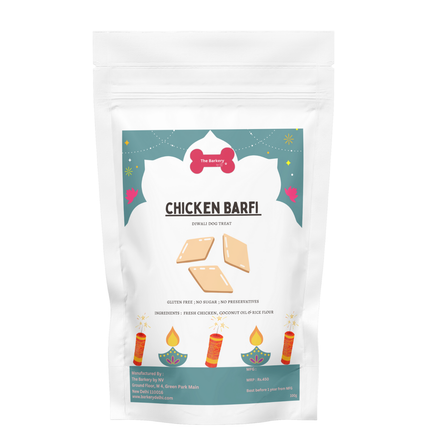 Chicken Barfi for Dogs (100g) [The Barkery by NV]
