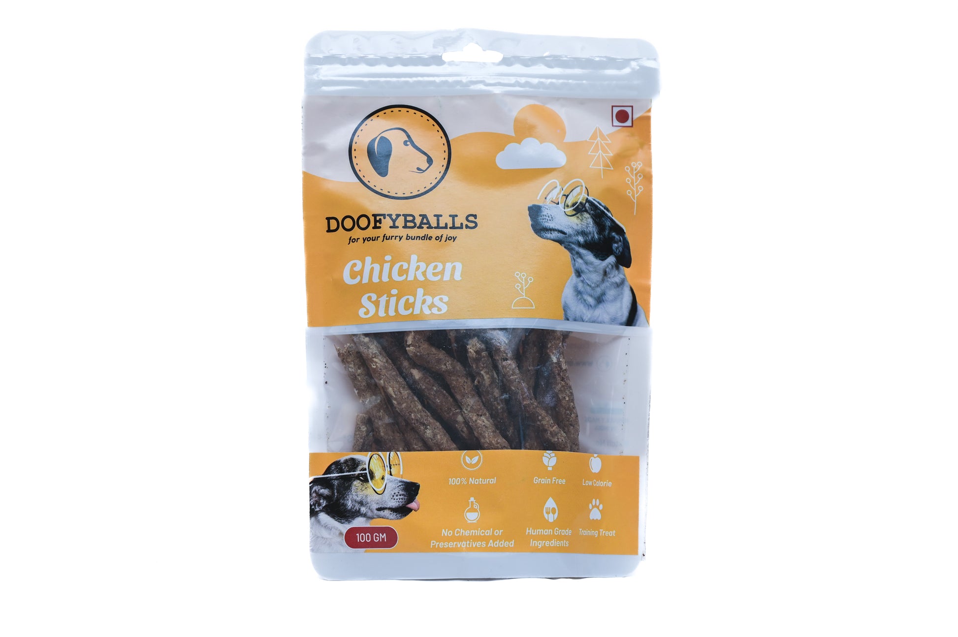 Chickpea & Chicken Sticks [100g] [Doofyballs] - The Pet Belly