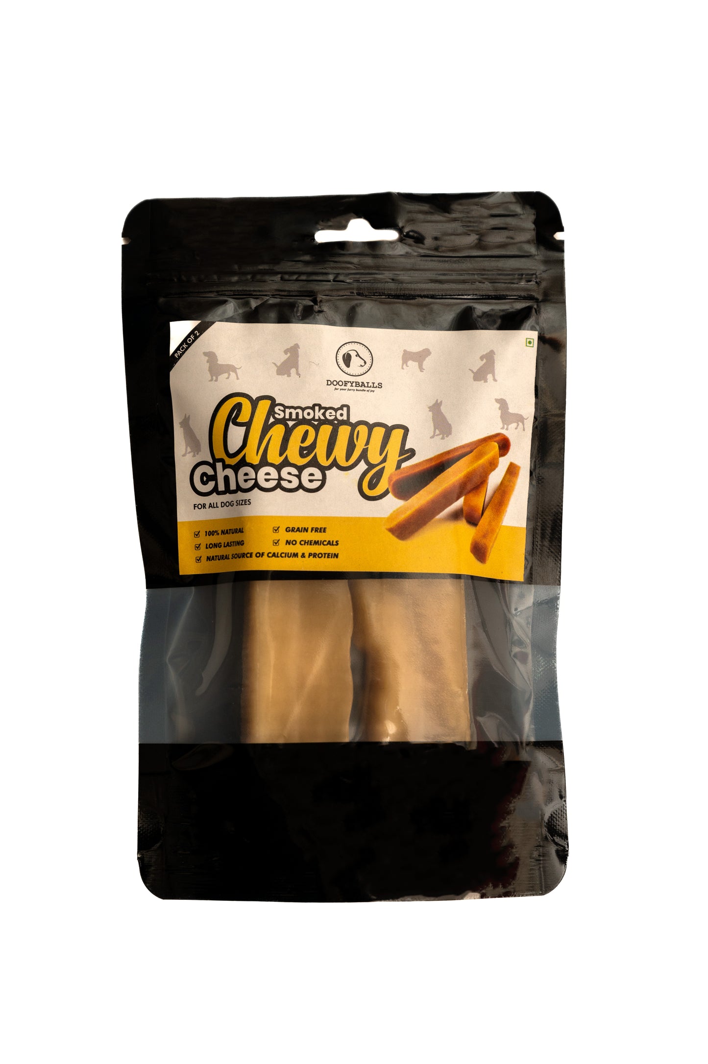 Smoked Chewy Cheese Sticks [140g] [Doofyballs] - The Pet Belly