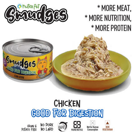 Chicken Flakes in Gravy for Adult Cats [Smudges]