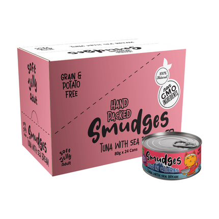 Tuna Flakes With Sea Bream in Soft Jelly for Adult Cats [Smudges]