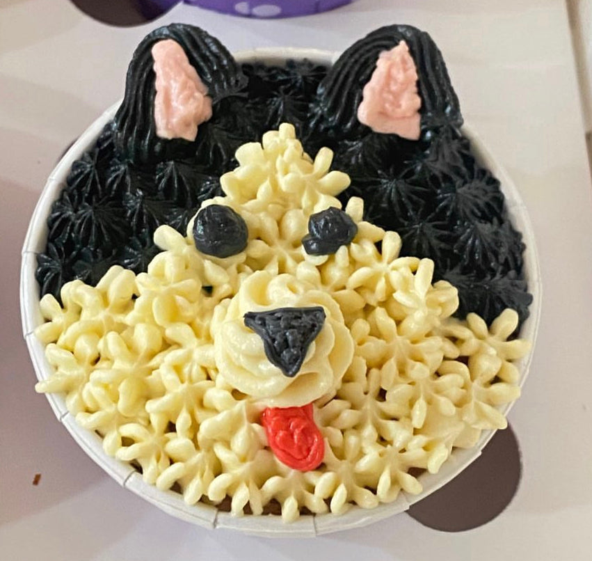 Husky Face Cake [Poochie's Pie] - The Pet Belly