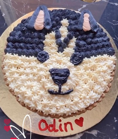 Husky Face Cake [Poochie's Pie] - The Pet Belly