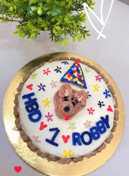 Mini Face Birthday Cake [Poochie's Pie] - The Pet Belly