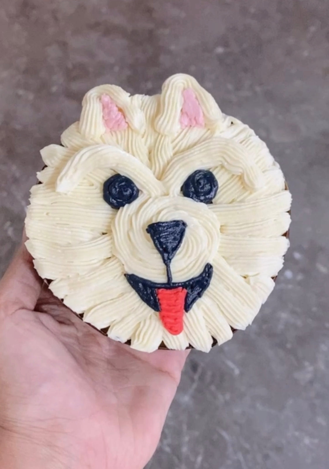 Pomeranian Face Mini Cake [Poochie's Pie] - The Pet Belly