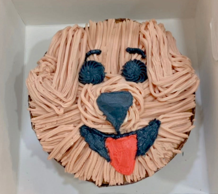 Retreiver/Labrador Face Mini Cake [Poochie's Pie] - The Pet Belly