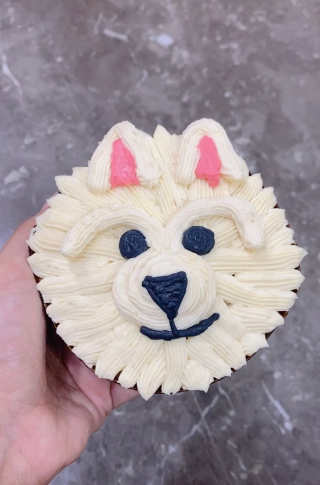 Pomeranian Face Mini Cake [Poochie's Pie] - The Pet Belly