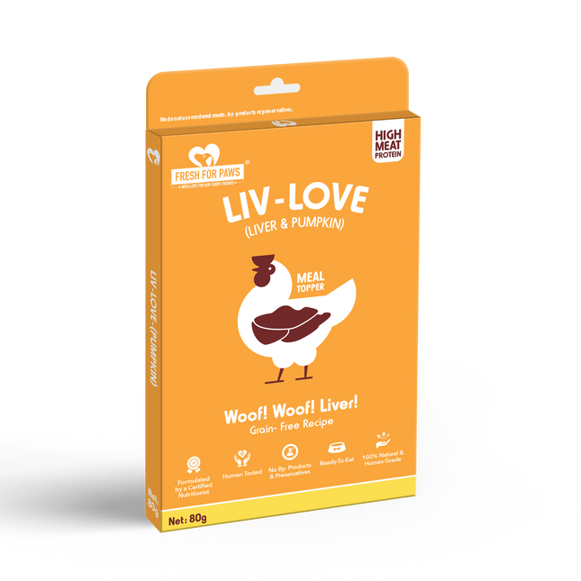 Liv- Love ( Pumpkin) [80g] [Fresh For Paws] - The Pet Belly