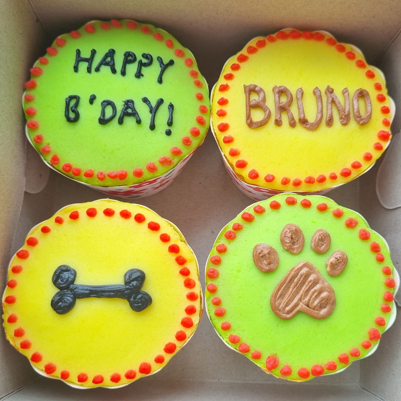 Custom Dog Cupcake (Box of 4) [Pune]